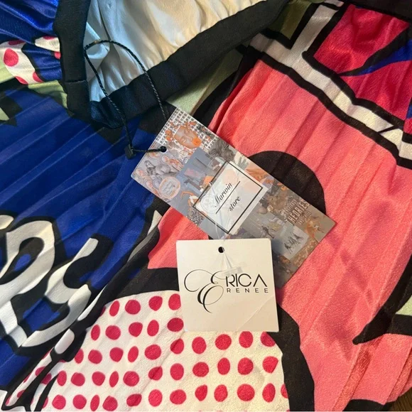 Boutique Pop Art Pleated Teacher Skirt Sesame Street Inspired NWT - Picture 4 of 8